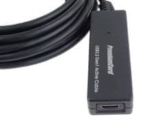 PremiumCord USB-C repeater a predlžovací kábel Male-Female, 5Gbps 5m