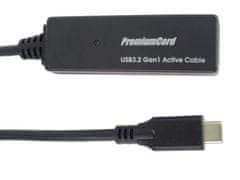 PremiumCord USB-C repeater a predlžovací kábel Male-Female, 5Gbps 5m