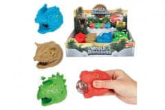 Teddies Dinosaurus hlava mačkací antistresový 8cm 4 druhy