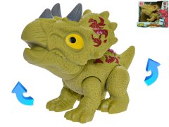 Dinosaurus Triceratops 17 cm pohyblivej časti