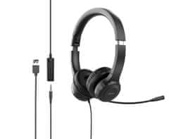 Acer Office Headset AHW154/Stereo/Jack/Drôt/Čierna