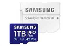 Samsung pamäťová karta 1TB PRO Plus micro SDXC CL10 U3 (č/z: až 180/až 130MB/s) + SD adaptér