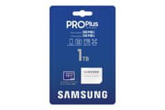 Samsung pamäťová karta 1TB PRO Plus micro SDXC CL10 U3 (č/z: až 180/až 130MB/s) + SD adaptér