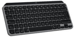 Logitech MX Keys Mini pre Mac Minimalist Wireless Illuminated Keyboard - SPACE GREY - US INT&#39;L - EMEA