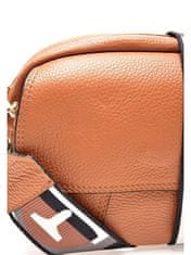 Dámska kožená crossbody kabelka RC1751 Cognac