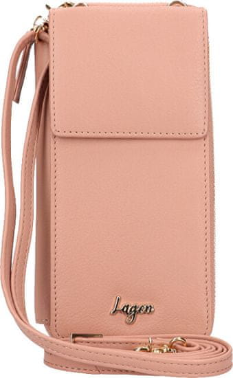 Dámska kožená crossbody kabelka BLC/5699 PEACH