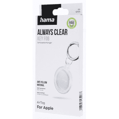 HAMA Always Clear, kryt pre Apple AirTag, s krúžkom na kľúče, priehľadný