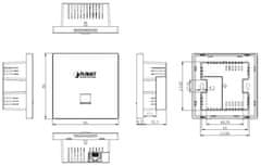 Planét WDAP-W3000AX in-wall AP, 1x1Gb, Dual Band 802.11ax (3Gb/s), PoE+ 802.3at, VLAN, 256 klientov, -20~55°C