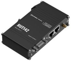 Teltonika RUT142 priemyselný router, 2x Eth 10/100, RS232, Wi-Fi