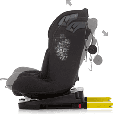 CHIPOLINO Autosedačka X Factor i-Size 40-150cm Isofix 360 Obsidian