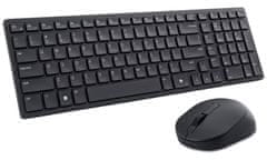 DELL KM555/ Anglická/ bezdrôtová tichá klávesnica + myš/ USB/ čierna