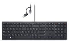 DELL KB525C/ US medzinárodnej/ klávesnica/ USB/ čierna