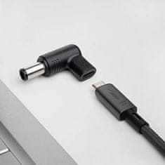 Akyga adaptér pre notebooky USB-C / 4.5 x 3.0 mm + pin HP