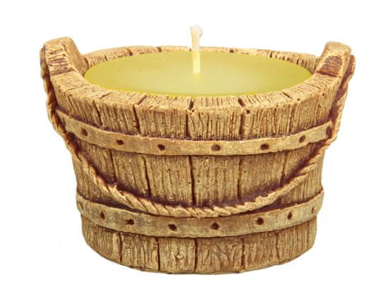 Sviečka proti hmyzu CITRONELLA KYBLÍK obal sadrový d11x7,5cm