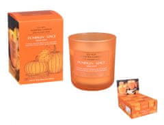 Sviečka v skle PUMPKIN SPICE-SEMI DRY drevený knôt 150g