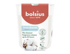 Sviečka v skle TRUE SCENTS BAVLNA vonná 125g d7x8cm