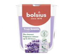 Sviečka v skle TRUE SCENTS LEVANDUĽA vonná 125g d7x8cm