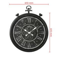 MPM QUALITY Dizajnové plastové hodiny s ozubeným súkolesím Vintage Timekeeper E01.4326.90