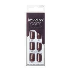 Samolepiace nechty imPRESS Color Try Gray 30 ks