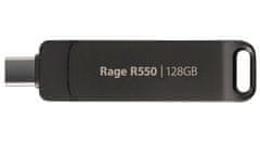 PATRIOT RAGE R550 128GB / USB Typ-A + USB Typ-C / USB 3.2 Gen 1 / šedá