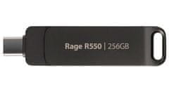 PATRIOT RAGE R550 256GB / USB Typ-A + USB Typ-C / USB 3.2 Gen 1 / šedá