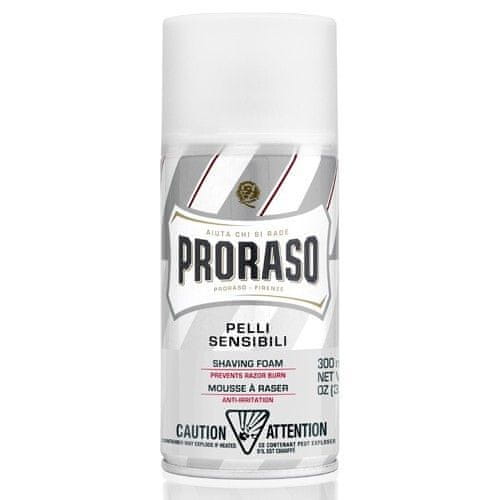 Proraso Pena na holenie pre citlivú pokožku so zeleným čajom White (Shaving Foam) 300 ml