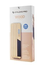 Jednorazové drevené držadlo na pilníky papmAm Expert 20 (Straight Disposable Wooden Nail File Base) 50 ks