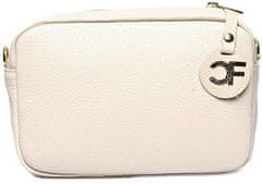 Dámska kožená crossbody kabelka CF1906 Beige