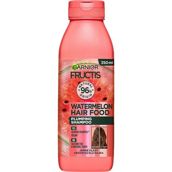 Jemný šampón pre objem vlasov Fructis Hair Food (Watermelon Plumping Shampoo) 350 ml