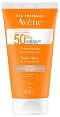 Tónovací krém na opaľovanie pre suchú a citlivú pleť SPF 50+ (Tinted Cream) 50 ml