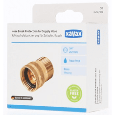 Xavax poistný ventil (Aquastop) pre prívodnú hadicu práčky/umývačky, závit 3/4&quot;, mosadz