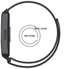 Milánsky ťah s magnetickým zapínaním pre Huawei Watch Band 8 - Black