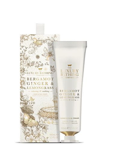 Krém na ruky Bergamot, Zázvor & Lemongrass (Hand & Nail Cream) 100 ml