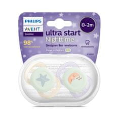 Philips AVENT Cumlík Ultrastart nočné 0-2m dievča, 2 ks