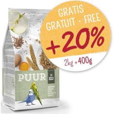 Witte Molen PUUR Budgie - andulka 2kg + 400g ZADARMO