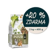 PUUR rabbit - králik 2kg + 400g ZADARMO