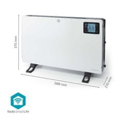 Nedis Ventilátor SmartLife konvekčný, teplovzdušný HTCO50WTW