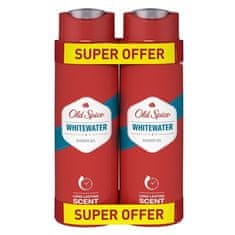 Old Spice Sprchový gél WhiteWater Duo 2 x 400 ml