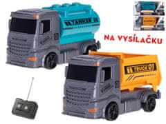 R/C auto nákladné 13 cm 27 MHz jednoduchá funkcia na batérie (žltá, modrá)