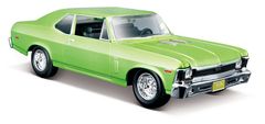 Maisto - 1970 Chevrolet Nova SS, metal svetlo zelená, 1:24