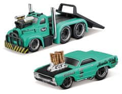 Maisto - Muscle Transports - 1953 MACK B-61 Flatbed 1968 Dodge Dart HEMI Gasser, 1:64