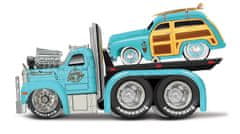 Maisto - Muscle Transports - 1953 MACK B-61 Flatbed 1950 Ford Woody, 1:64