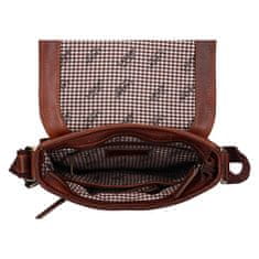 Pánska kožená crossbody taška LG-655 BRN