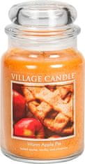 Village Candle Vonná sviečka v skle Warm Apple Pie 602 g