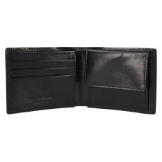 Pánska kožená peňaženka 50750 BLACK/BLACK