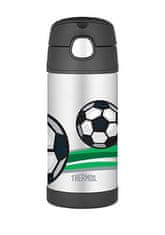 FUNtainer Detská termoska so slamkou - futbal 355 ml