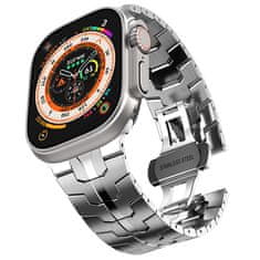 Oceľový ťah Iron Man pre Apple Watch 42/44/45/49 mm - Silver