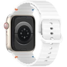 Remienok zo silikónu pre Apple Watch 42/44/45/49 mm - White