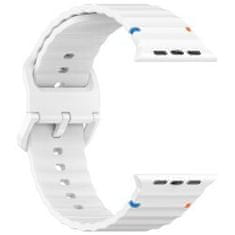 Remienok zo silikónu pre Apple Watch 42/44/45/49 mm - White