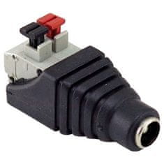 XtendLan Napájacia redukcia plug/svorkovnice - SAMICE 5,5/2,1mm (k zdroju) na rýchlosvorku